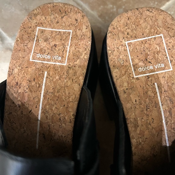 Dolce Vita Black Yevan Buckled Studded Platform Clogs - Picture 3 of 9